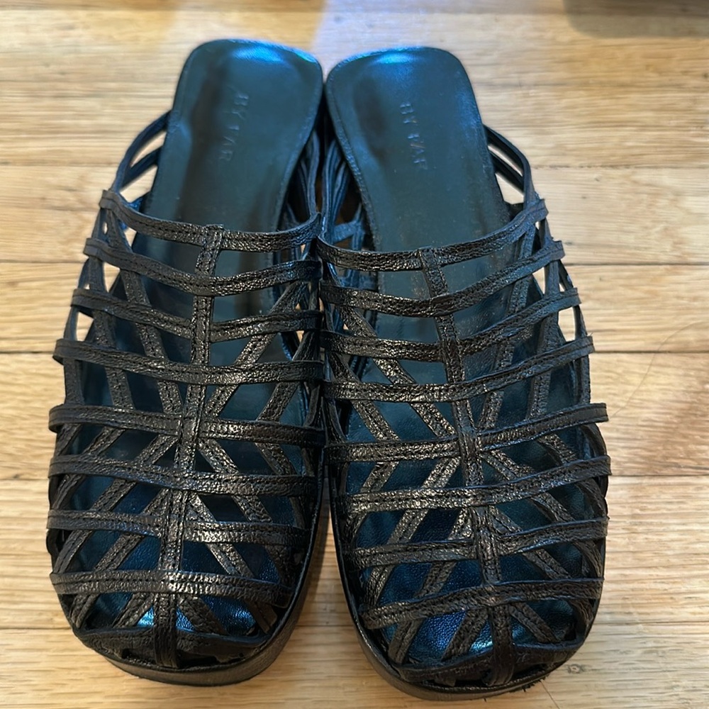 Used only 2 times - By Far - Leather Loafers Size 5.5 FREE SHIPPING